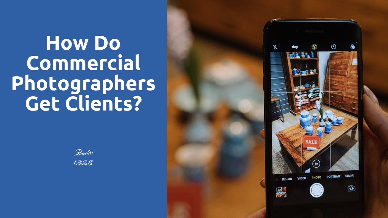 How do commercial photographers get clients?