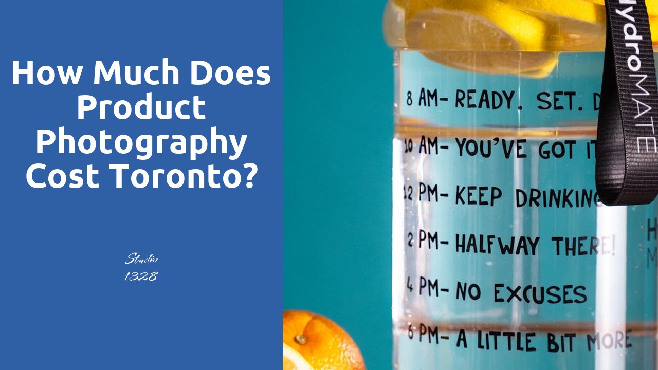 How much does product photography cost Toronto?