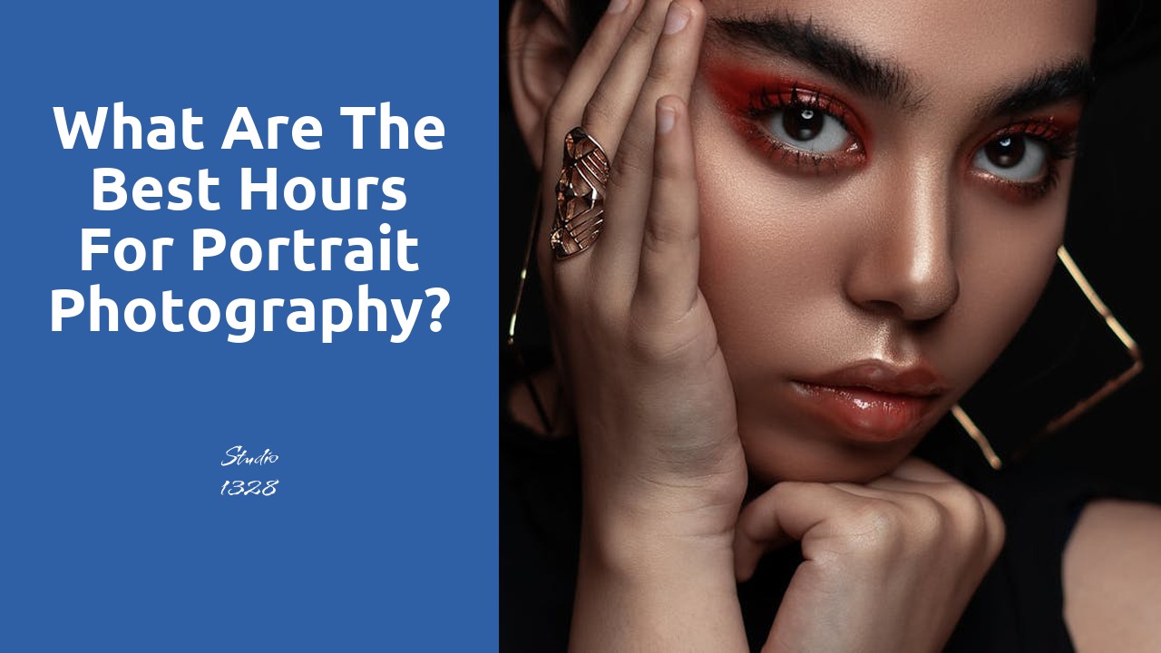 What are the best hours for portrait photography?